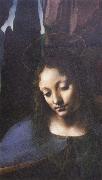Detail of Madonna of the Rocks, Leonardo  Da Vinci